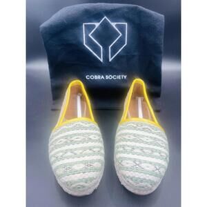 Cobra Society Yellow & Green Flats Espadrilles Size EU 41/US 11 - NWOB